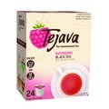 Tejava Raspberry Unsweetened Black Tea Pods, PK 24 40135